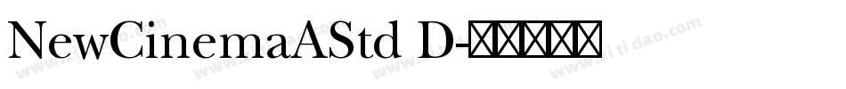 NewCinemaAStd D字体转换